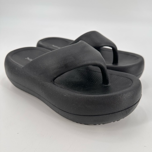 Jeffrey Campbell Chunky Black Platform Sandals Size 8